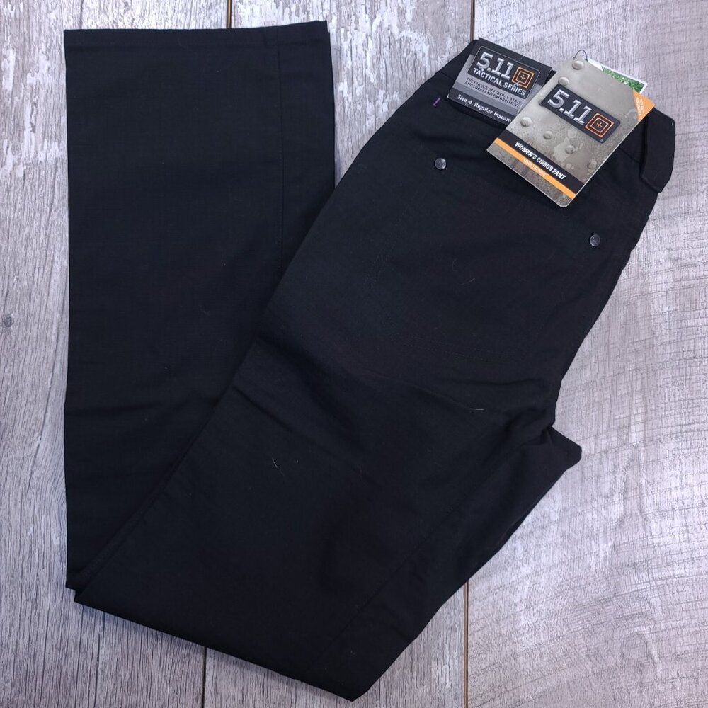 5.11 Tactical Pants Women’s 4 Regular Black Cirrus Covert Ripstop Straight Leg
